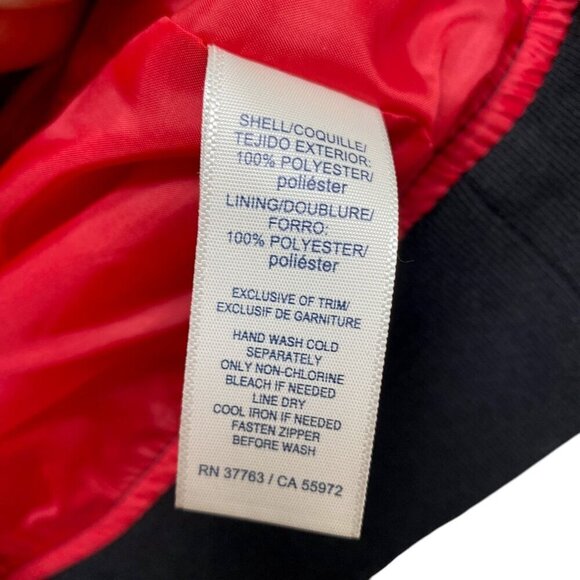 RAFAELLA Weekend Jacket Size Large Black Boho Print Zip Front Bomber Sportswear - Picture 10 of 10